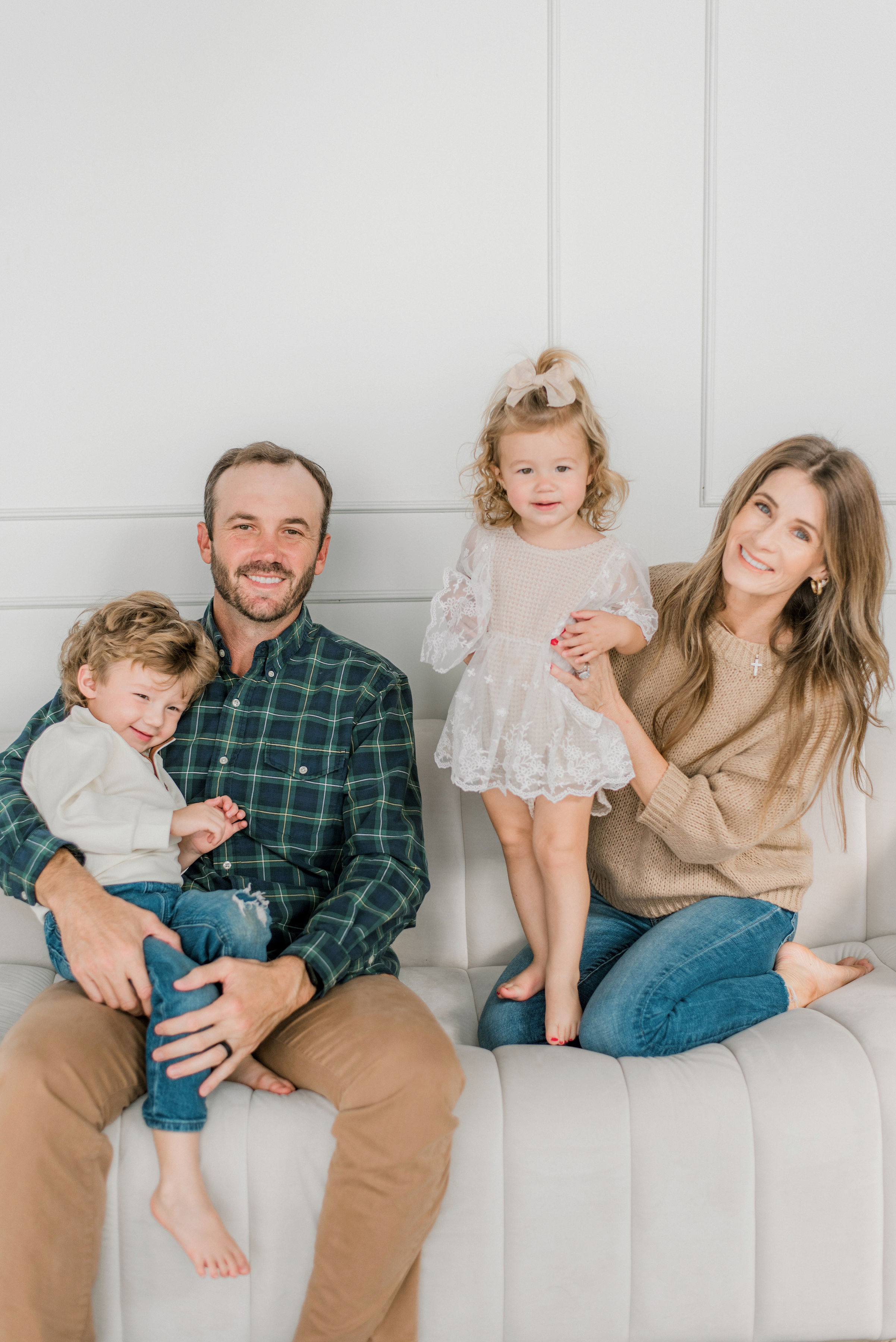 First Choice owner Chad Plumlee with his family